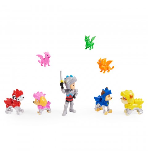 PAW Patrol PAT' PATROUILLE RESCUE KNIGHTS - MULTIPACK 8 FIGURINES CHEVALIERS & DRAGONS Réunis la Pat' Patrouille Mission