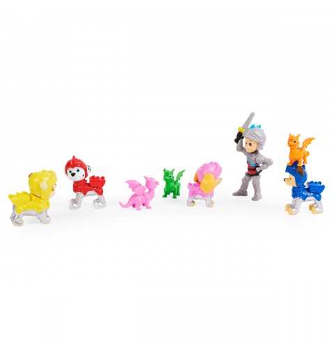 PAW Patrol PAT' PATROUILLE RESCUE KNIGHTS - MULTIPACK 8 FIGURINES CHEVALIERS & DRAGONS Réunis la Pat' Patrouille Mission