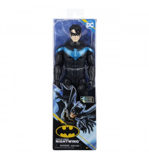 DC Comics | BATMAN | Personaggio in scala 30 cm di Nightwing dai fumetti di Batman con decorazioni originali e 11 punti di