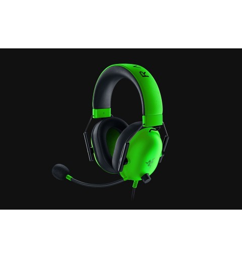 Razer BlackShark V2 X Auricolare Cablato A Padiglione Giocare Verde, Nero