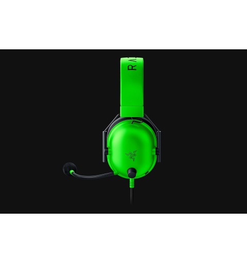 Razer BlackShark V2 X Auricolare Cablato A Padiglione Giocare Verde, Nero