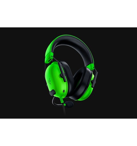 Razer BlackShark V2 X Auricolare Cablato A Padiglione Giocare Verde, Nero