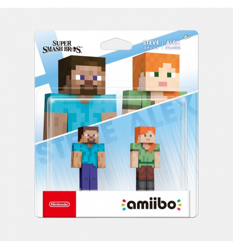 Nintendo amiibo Steve & Alex Super Smash Bros Interactive gaming figure