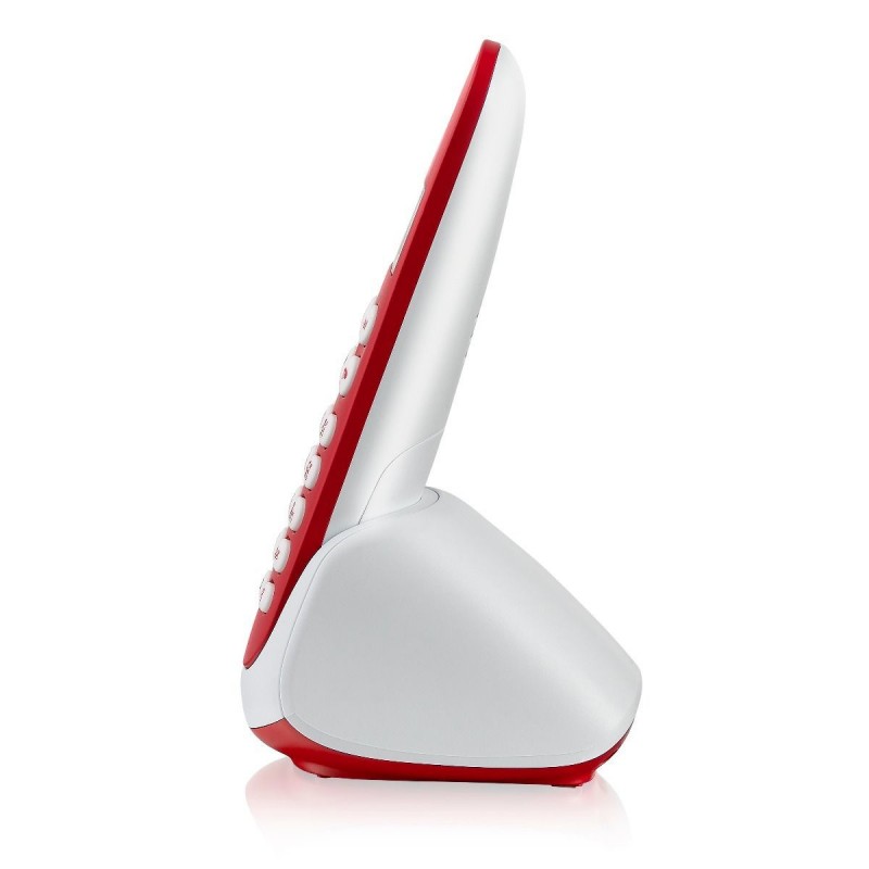 Brondi Adara Telefono DECT Identificatore di chiamata Rosso, Bianco