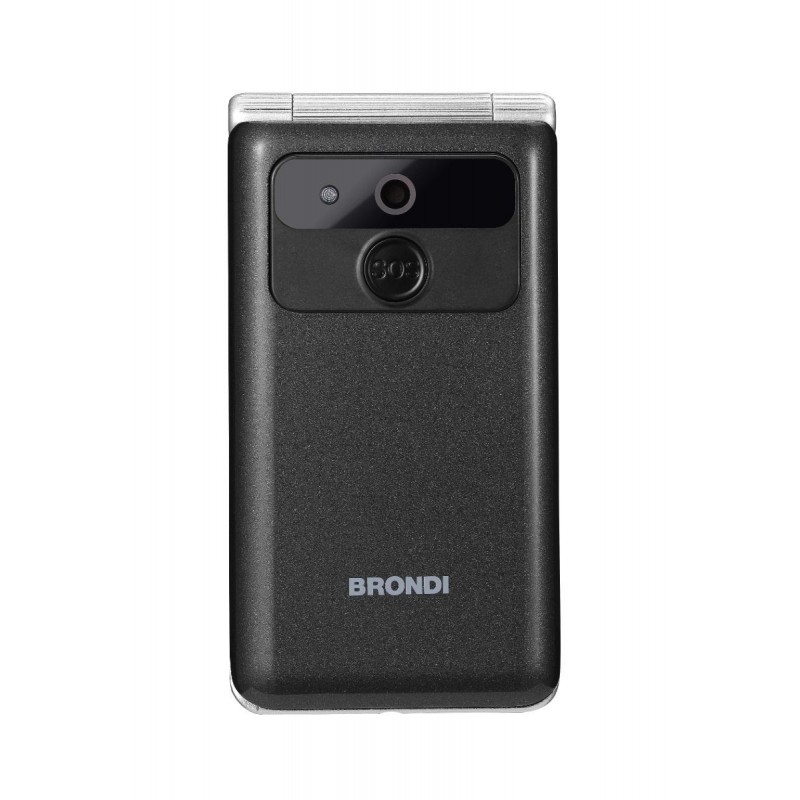 Brondi Amico Prezioso 4,5 cm (1.77 Zoll) Schwarz, Metallisch Funktionstelefon