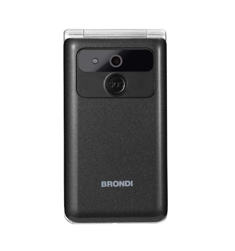 Brondi Amico Prezioso 4,5 cm (1.77 Zoll) Schwarz, Metallisch Funktionstelefon