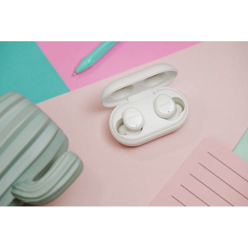 Philips 4000 series TAT4556WT 00 headphones headset Wireless In-ear Bluetooth White