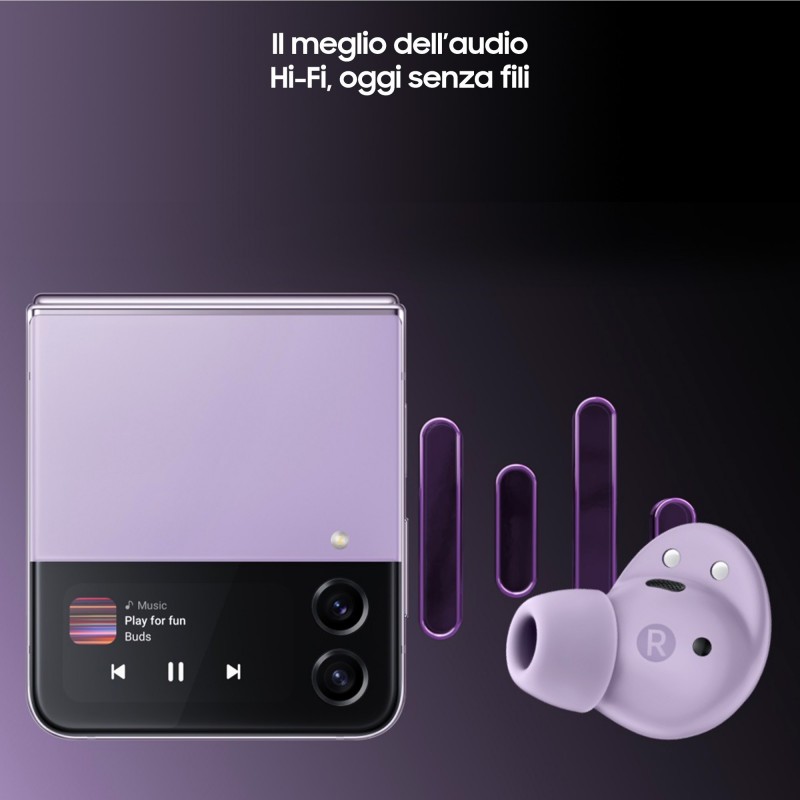 Samsung Galaxy Buds2 Pro Auricolari Bluetooth Bora Purple Batteria 500 mAh