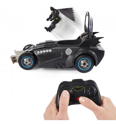 DC Comics , BATMAN, Batmobile Radiocomandata Launch and Defend, con sedile ad espulsione, dai 4 anni