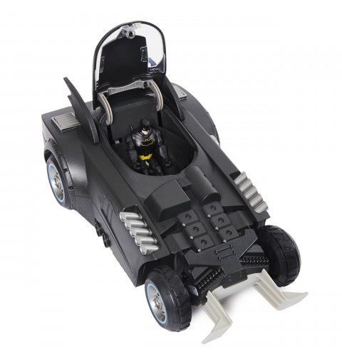 DC Comics Batman Launch and Defend Batmobile Remote Control Vehicle with Exclusive 4-inch Batman Figure, Kids Toys for Boys