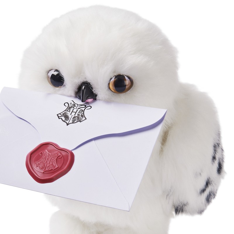 Wizarding World Harry Potter, Enchanting Hedwig Interactive Owl with Over 15 Sounds and Movements and Hogwarts Envelope, Kids