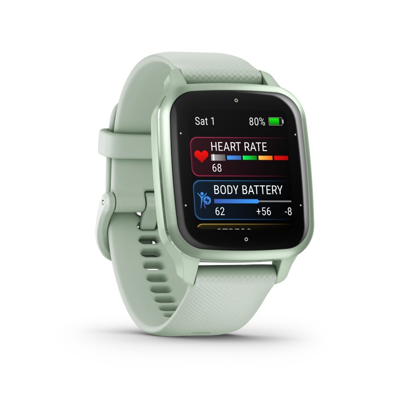 Garmin Venu Sq 2, Smartwatch, Display 1,4" AMOLED, GPS, Cardio, SpO2, 25+ App Sport & Fitness, Workout, Coach, Pay, Autonomia
