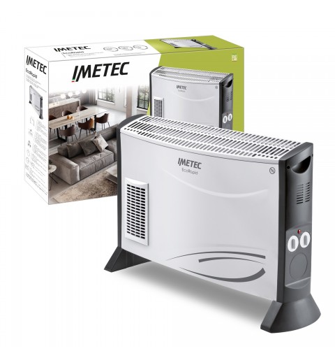 Imetec Eco Rapid Intérieure Gris, Blanc 2000 W Chauffage électrique à convecteur