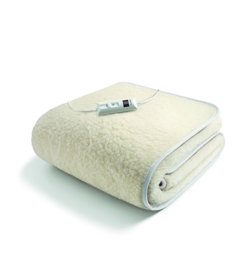 Imetec 16799 coperta cuscino elettrico Coperta elettrica 55 W Bianco Lana