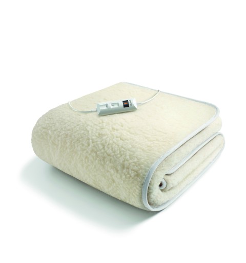 Imetec 16799 couverture et coussin chauffant Couverture chauffante 55 W Blanc Laine