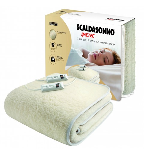 Imetec Scaldasonno Calentador De Cama Eléctrico 110 W Blanco Lana