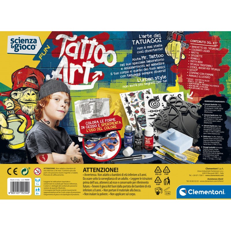 Clementoni Scienza e Gioco Fun - Tattoo Art