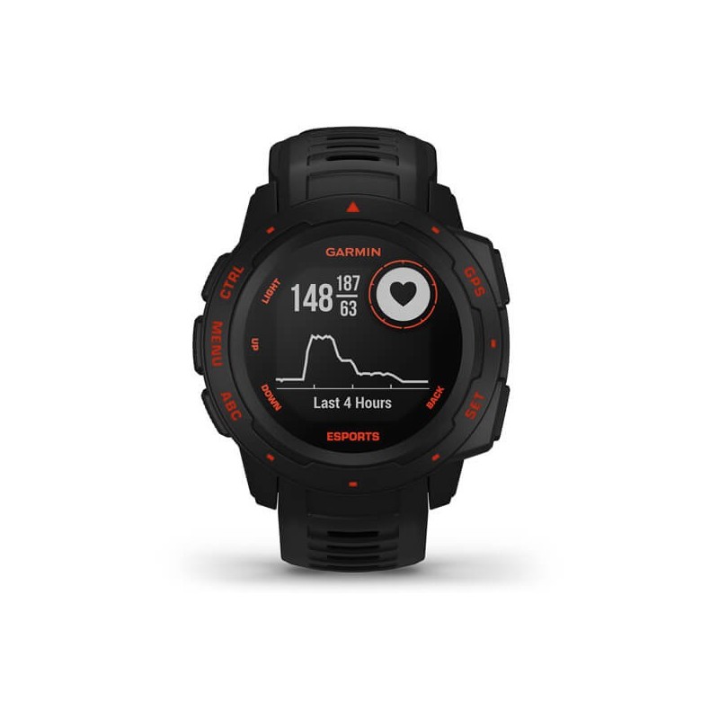 Garmin Instinct Esports Edition MIP Schwarz, Rot GPS