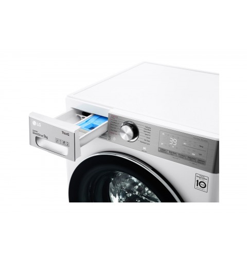 LG F6WV909P2E lavatrice Caricamento frontale 9 kg 1600 Giri min A Bianco