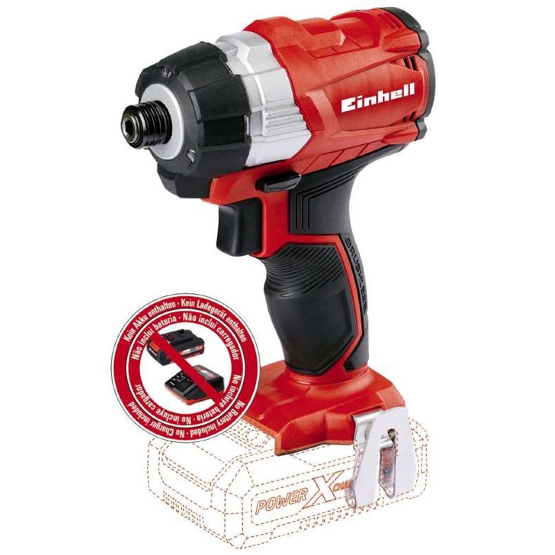 Einhell TE-CI 18 Li 1 4" 2900 Giri min 180 Nm Nero, Rosso