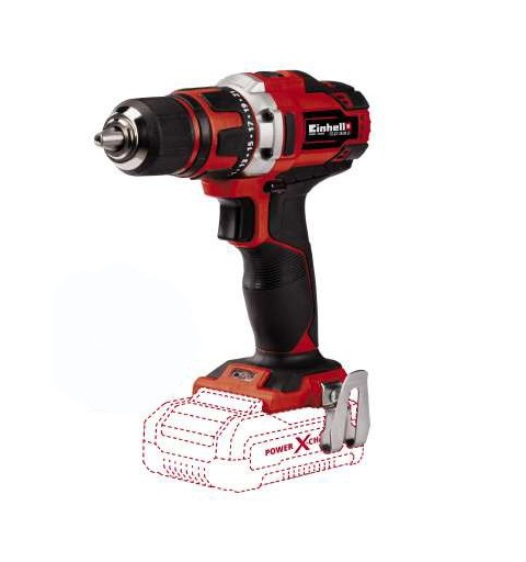 Einhell TE-CD 18 40 Li-Solo 1500 Giri min Senza chiave 1,1 kg Nero, Rosso