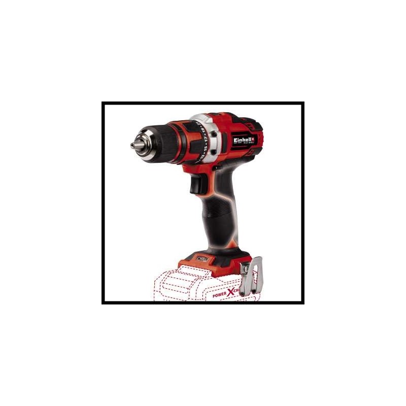 Einhell TE-CD 18 40 Li-Solo 1500 Giri min Senza chiave 1,1 kg Nero, Rosso