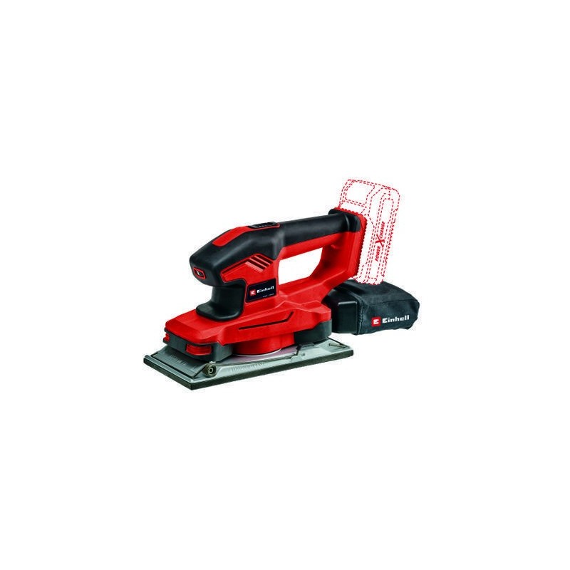 Einhell TE-OS 18 230 Li Solo Levigatrice a fogli 11000 Giri min 22000 OPM Nero, Rosso