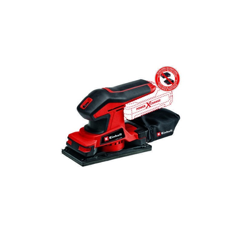 Einhell TC-OS 18 187 Li Solo Smerigliatrice diritta Nero, Rosso