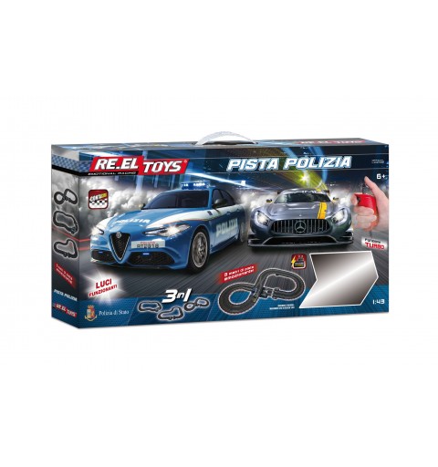 RE.EL Toys Pista elettrica Polizia 1 43