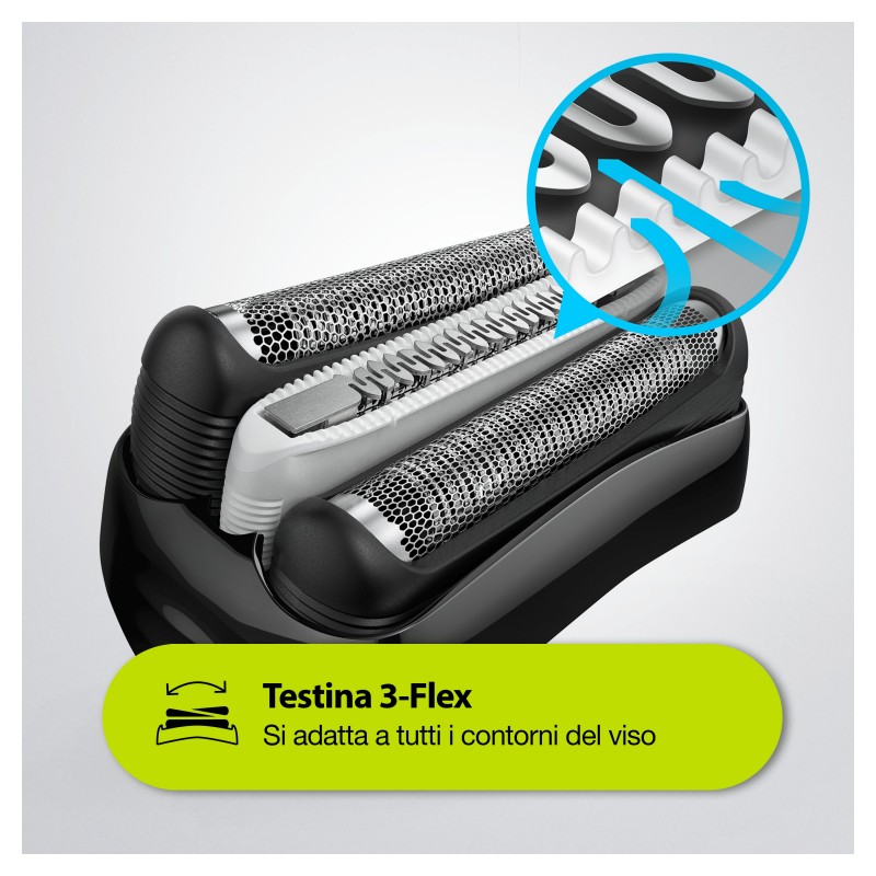 Braun Series 3 Shave&Style 3010BT Folienschaber Trimmer Schwarz, Blau
