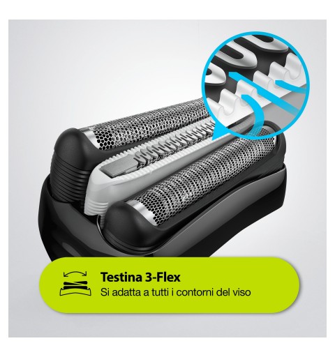 Braun Series 3 Shave&Style 3010BT Folienschaber Trimmer Schwarz, Blau