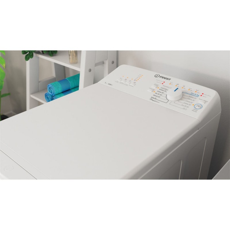 Indesit BTW L72200 IT N machine à laver Charge par dessus 7 kg 1200 tr min E Blanc