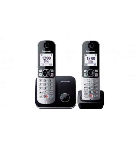 Panasonic KX-TG6852JTB telefono Telefono DECT Identificatore di chiamata Nero, Grigio