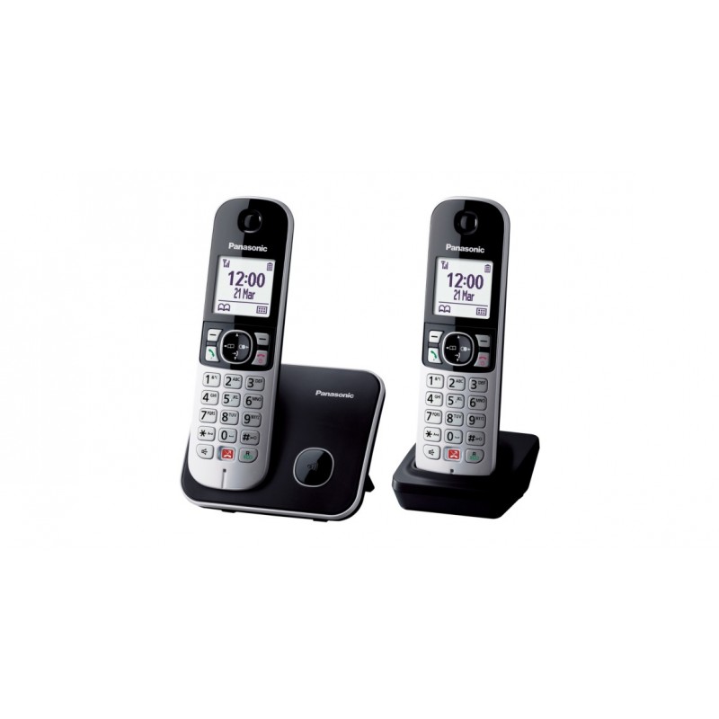 Panasonic KX-TG6852JTB telefono Telefono DECT Identificatore di chiamata Nero, Grigio