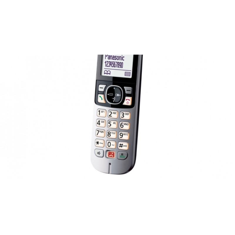 Panasonic KX-TG6852JTB telefono Telefono DECT Identificatore di chiamata Nero, Grigio