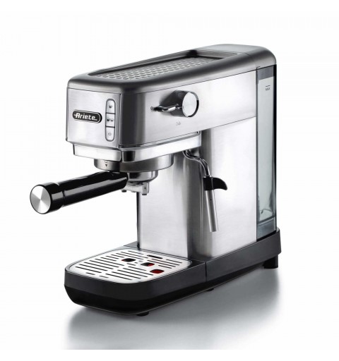 Ariete 1380 Macchina da caffè in metallo, compatibile con caffè in polvere e cialde ESE, 1300 W, Capacità 1,1 L, 15 bar di