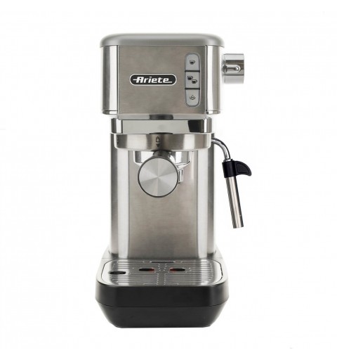 Ariete 1380 Macchina da caffè in metallo, compatibile con caffè in polvere e cialde ESE, 1300 W, Capacità 1,1 L, 15 bar di