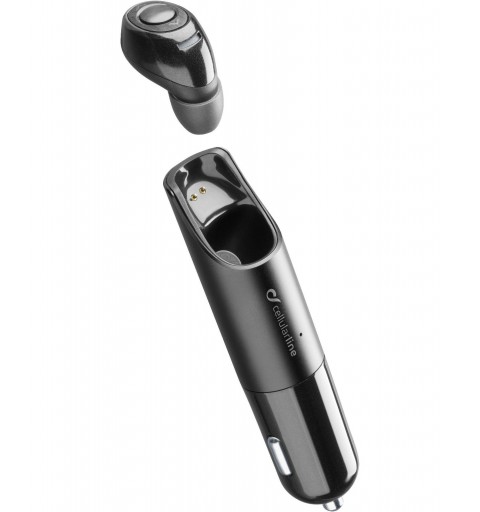 Cellularline BTCARMINIK auricular y casco Auriculares True Wireless Stereo (TWS) Dentro de oído Coche Bluetooth Negro