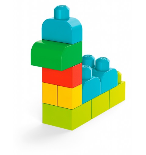 Mega Bloks Pacco Eco con 100 Blocchi da Costruzione, Stimola la creatività, Giocattolo per Bambini 1+ Anni, GFG21