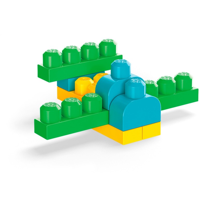 Mega Bloks Pacco Eco con 100 Blocchi da Costruzione, Stimola la creatività, Giocattolo per Bambini 1+ Anni, GFG21