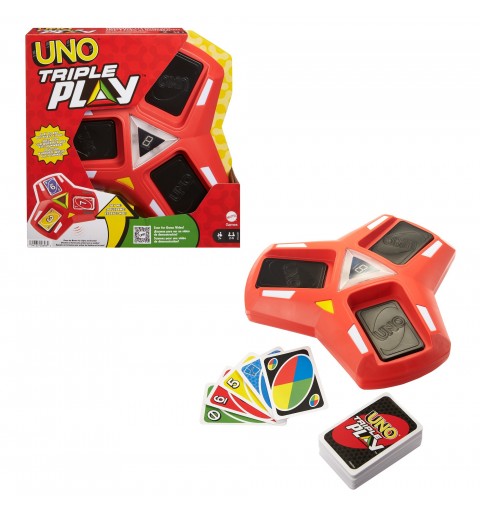 Games UNO Triple Play Juego De Cartas Perder las cartas