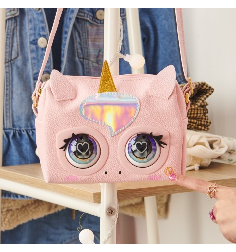 Purse Pets LICORNE - COMPAGNON INTERACTIF FORMAT SAC A MAIN - Animal Interactif Qui Cligne Des Yeux Avec Effets Sonores et