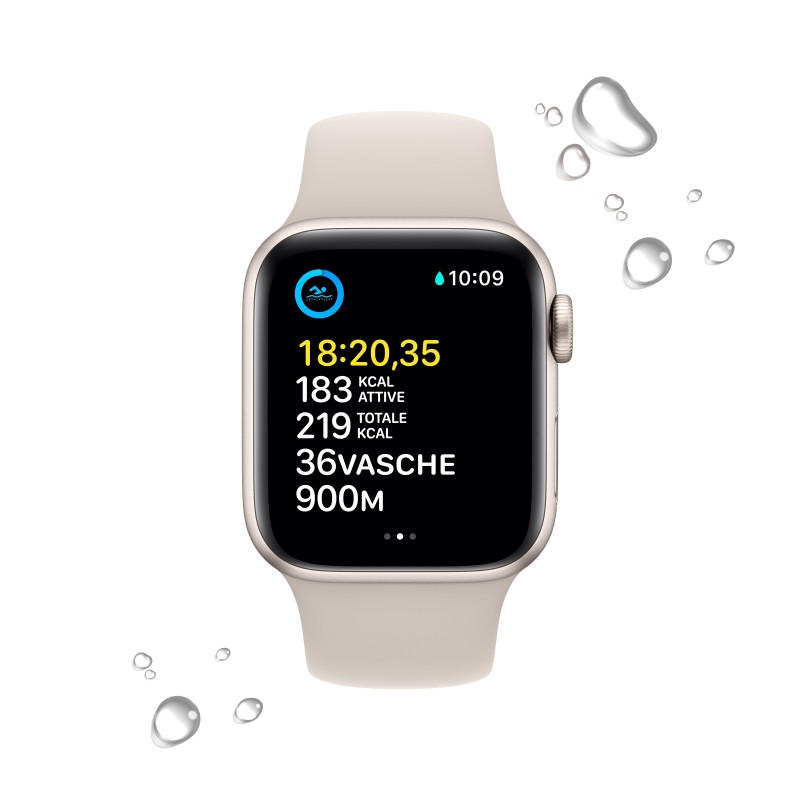 Apple Watch SE GPS 40mm Cassa in Alluminio color Galassia con Cinturino Sport Band Galassia - Regular