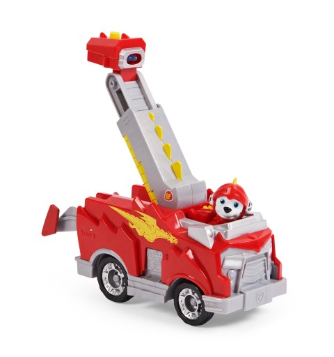 PAW Patrol Rescue Knights Marshall verwandelbares Spielzeugauto mit Actionfigur zum Sammeln