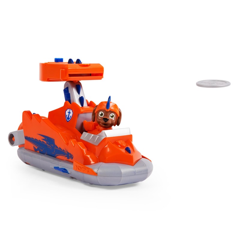 PAW Patrol Rescue Knights Zuma Transforming Toy Car with Collectible Action Figure