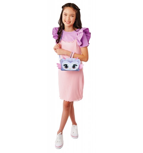 Purse Pets , Print Perfect Hoot Couture Owl, bolso y juguete de mascota interactiva con más de 30 sonidos y reacciones,