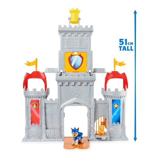 PAW Patrol Rescue Knights Castle HQ Transforming 11-Piece Playset with Chase and Mini Dragon Draco Action Figures