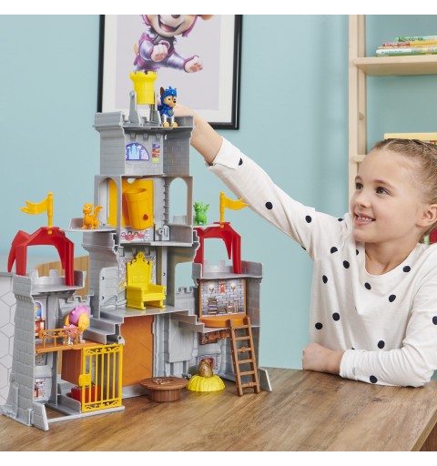 PAW Patrol Rescue Knights Castle HQ Transforming 11-Piece Playset with Chase and Mini Dragon Draco Action Figures