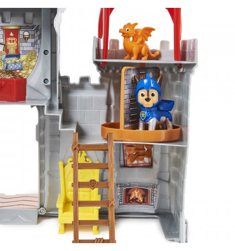 PAW Patrol Rescue Knights Castle HQ Transforming 11-Piece Playset with Chase and Mini Dragon Draco Action Figures
