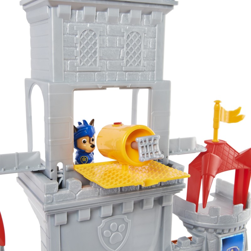 PAW Patrol Rescue Knights Castle HQ Transforming 11-Piece Playset with Chase and Mini Dragon Draco Action Figures